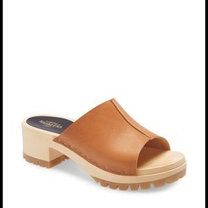 Swedish Hasbeens Ann Low Slide - Cognac size 39 EU